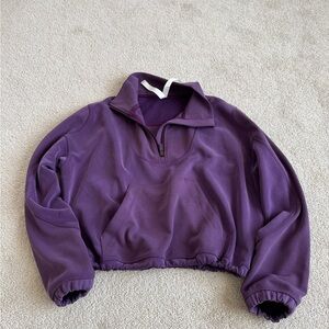 Women's Purple Half-Zip Hoodie
